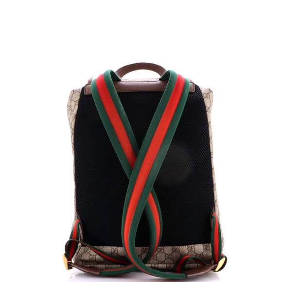 Gucci Courrier Soft Backpack Gg Coated #241748G16B - Picture 3 of 7